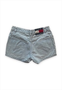 Vintage Tommy Hilfiger denim shorts mini 90s light blue