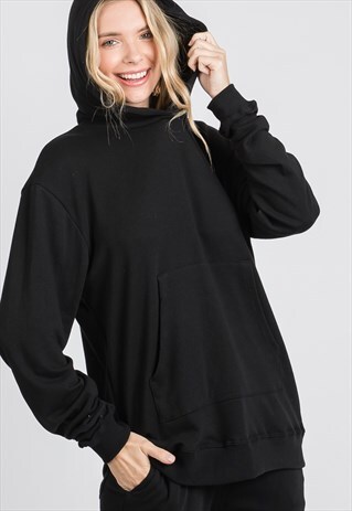 BLACK OVERSIZED HOODIE