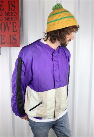 VINTAGE 90'S PUMA OVERSIZED TRACK JACKET , LARGE