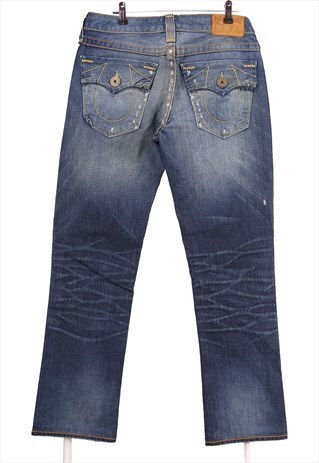True Religion 90's Billy Super T Denim Straight Leg Jeans / 