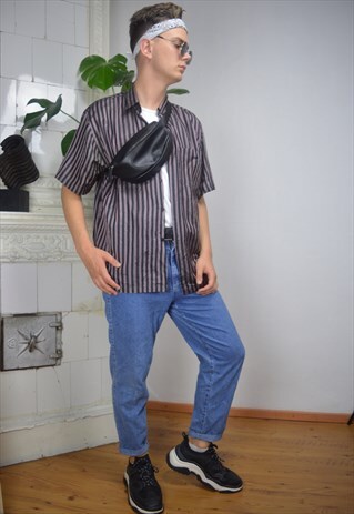 VINTAGE TWO COLOUR STRIPED SHIRT