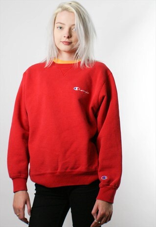 CHAMPION EMBROIDERED LOGO SWEATSHIRT JUMPER
