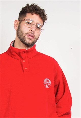 90'S NORTH SAILS FLEECE PULLOVER SWEATSHIRT