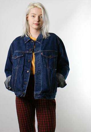 LEVI'S VINTAGE DENIM JACKET, DARK DENIM, L