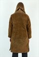 HIGH SOCIETY LEATHERWEAR SUEDE LEATHER JACKET FUR LINED COAT