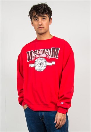 VINTAGE CHAMPION SWEATSHIRT MUSKINGUM UNIVERSITY