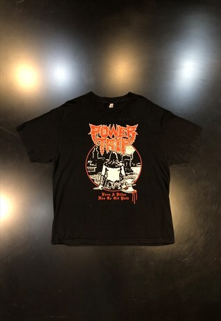 POWER TRIP BLACK BAND T-SHIRT