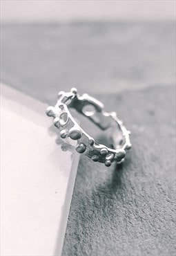 Quantum Band Silver Ring