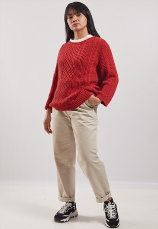 VINTAGE TOMMY HILFIGER CABLE KNIT JUMPER