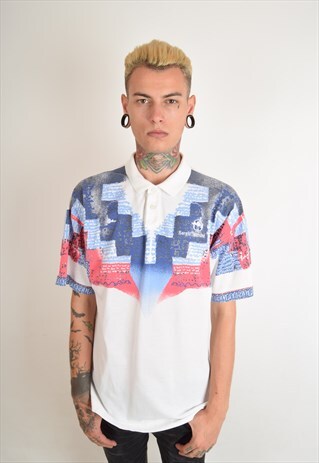 VINTAGE SERGIO TACCHINI POLO T-SHIRT 90'S (2543)