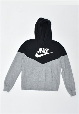 VINTAGE 90'S NIKE HOODIE JUMPER GREY