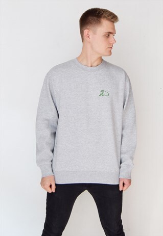 GREY ELEPHANT (GREEN) SWEATSHIRT