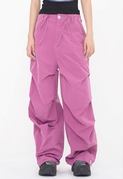 Parachute joggers loose fit skater pants wide trousers