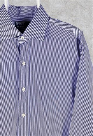 Blue Polo Ralph Lauren Striped Shirt Regent  Large