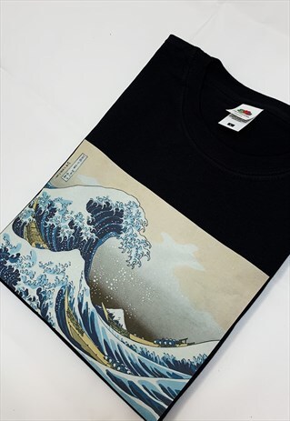 THE GREAT WAVE OF KANAGAWA VINTAGE JAPANESE SURF T-SHIRT