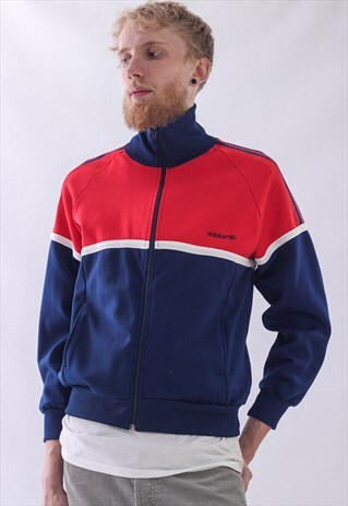 VINTAGE MENS ADIDAS LOGO TRACK TOP SUIT TEAM JACKET