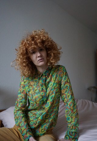 70S BLOUSE VINTAGE 1970S SHIRT TOP S