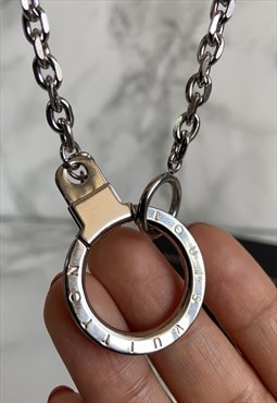 Authentic Louis Vuitton Clasp Pendant -Reworked  Necklace