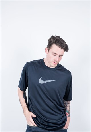 VINTAGE NIKE 1990S SPORTS T-SHIRT IN NAVY BLUE