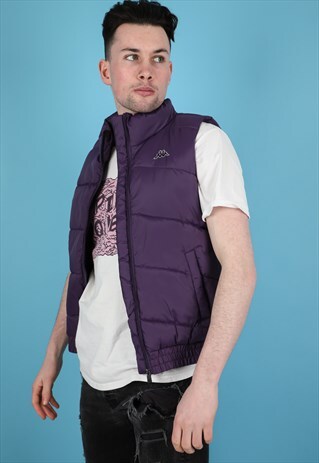 VINTAGE KAPPA PUFFER GILET JACKET NJ197