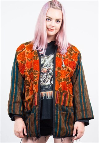 VINTAGE HIPPIE EMBROIDERED FESTIVAL JACKET
