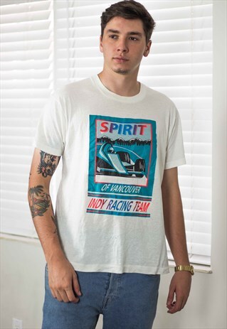 VINTAGE RACING T-SHIRT LOGO 90S XL 4.7
