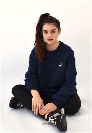 G&G UNISEX NAVY GOOSE SWEAT