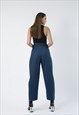 BAGGY PANTS WITH 10 PLEATS IN DARK BLUE COLOR