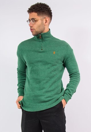 RALPH LAUREN 1/4 ZIP SWEATSHIRT