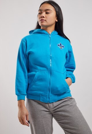 VINTAGE NBA CHARLOTTLE HORNETS ZIP-UP HOODIE