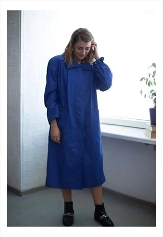 VINTAGE 80'S PURPLE BUTTON UP COAT