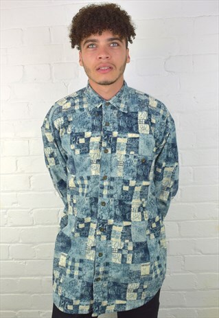 VINTAGE 90'S PATTERN SHIRT