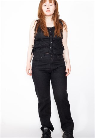 VINTAGE 90S TRUSSARDI WOOL WORK TROUSERS ID:7697