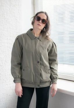 Vintage 70's Bomber Jacket In Khaki