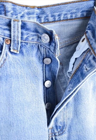 1990'S PERFECT VINTAGE BLUE 501 LEVI JEANS