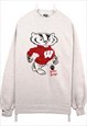 Vintage 90's Tultex Sweatshirt Wisconsin Badgers College