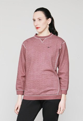 VINTAGE 90'S PURPLE PINK NIKE SWEATER UNISEX JUMPER