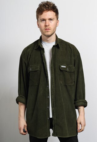 VINTAGE CORDUROY SHIRT GREEN