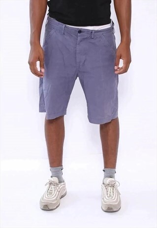 VINTAGE STONE ISLAND LOGO SHORTS BLUE PURPLE