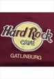 HARD ROCK CAFE VINTAGE GATLINBURG MAROON SWEATSHIRT WOMENS