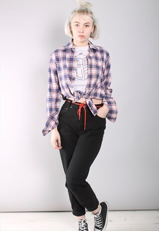 VINTAGE CHECK FLANNEL SHIRT