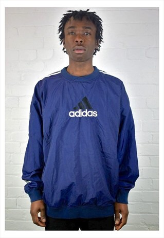 VINTAGE 90'S ADIDAS NYLON PULLOVER JACKET