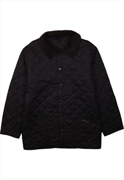 Vintage 90's Barbour Windbreaker Lightweight Button Up Black