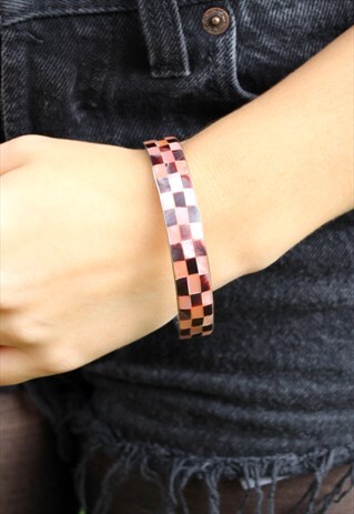 VINTAGE 90S ETHNIC BANGLE BRACELET - PATTERNED AZTEC