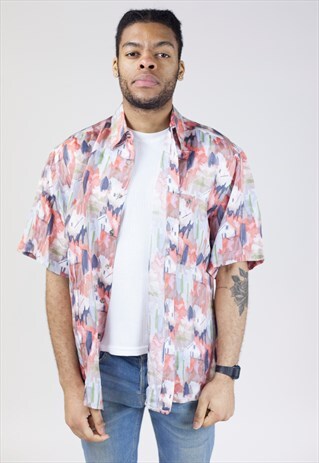 VINTAGE 90S PATTERNED LIGHT SHIRT