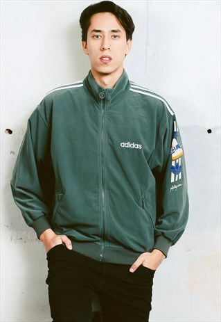 VINTAGE ADIDAS VELVET TRACK JACKET