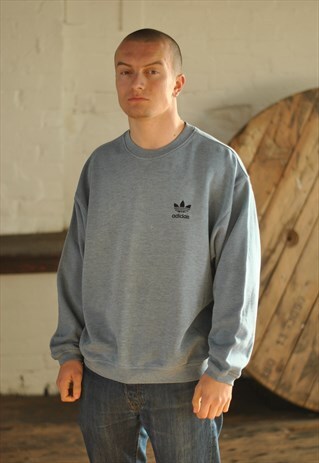 90S ADIDAS TRE FOIL LOGO SWEATER