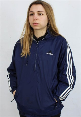 VINTAGE ADIDAS QUARTER ZIP PULLOVER JACKET ANORAK