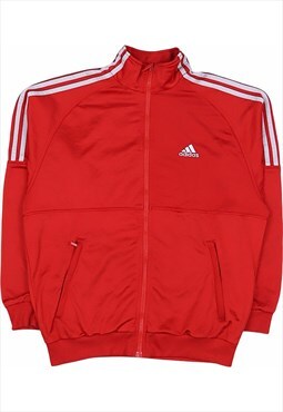 Vintage 90's Adidas Fleece Track Jacket Retro Spellout