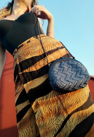 VINTAGE STRAW MINI PURSE